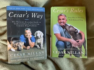 2 NEUE BÜCHER CESARS REGELN/CESAR'S WAY MILLAN HAUSTIER TRAINING VERHALTEN HUND FLÜSTERER - Bild 1 von 2