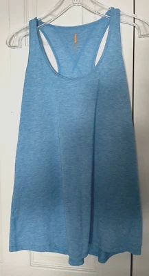 Camiseta sin mangas Lucy Workout espalda cruzada para mujer AQUA TALLA XL Foto 1 de 4