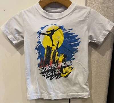 Air Jordan Retro Not Every High Flying Hero Wears A Cape T-shirt Boys Size 5 - Image 1 of 3