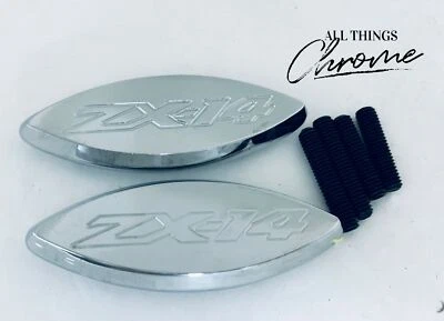 ZX-14 GRABADO CROMO ESPEJO BLOQUE OFFS 2012-2024 KAWASAKI NINJA ZX14R Foto 1 de 3