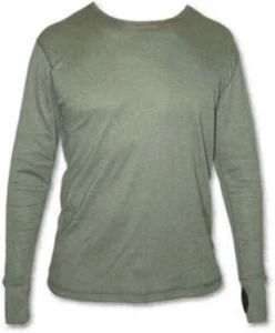 USGI Cold Weather Undershirt Base Layer Lvl 1 FR (FREE) Twin Pack - Green "NEW" - Picture 1 of 7