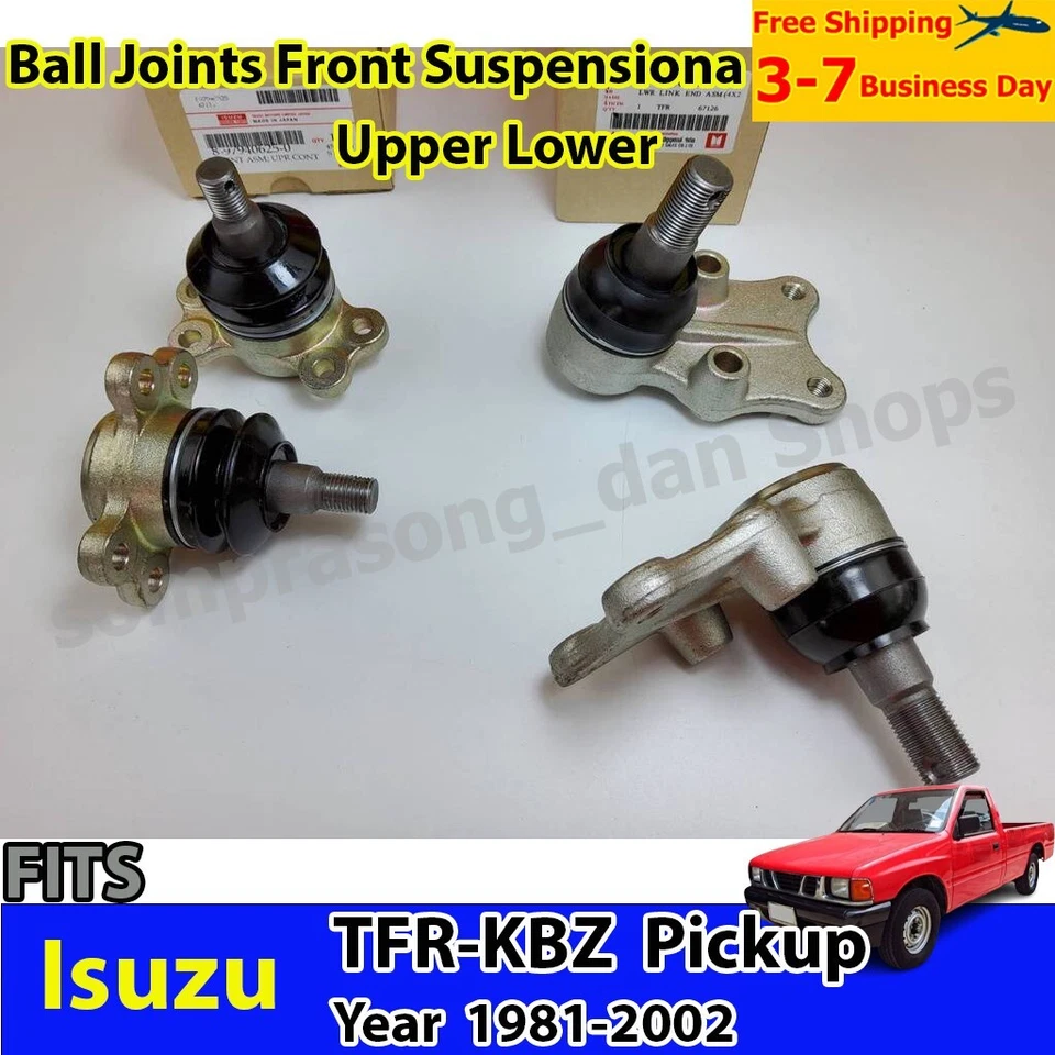 Isuzu Pickup TFR KBZ 1981-2002 suspensión delantera superior inferior rótulas 4 piezas Foto 1 de 4