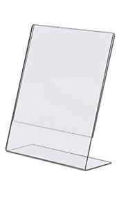 8.5 x 11 Slanted Acrylic Sign Holder Display Stands 12 PACK