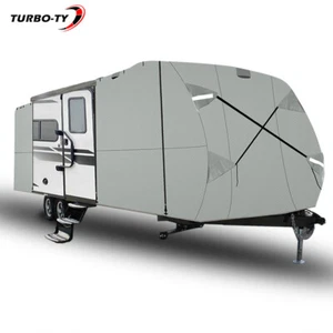 RV Trailer Cover Waterproof 18'-20' Camper Travel Trailer Cover 4-Ply Anti-UV - Bild 1 von 20