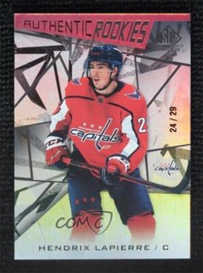 2021 Upper Deck SP Game Used Authentic Rookies 24/29 Hendrix Lapierre Rookie RC