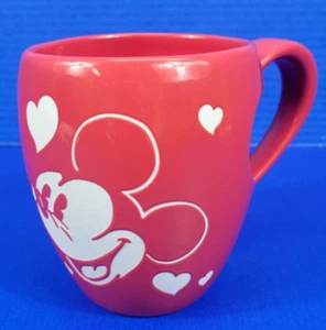 Mickey Minnie Mouse Disney Coffee Tea Java Mug Cup Embossed Heart Love Valentine - Picture 1 of 5