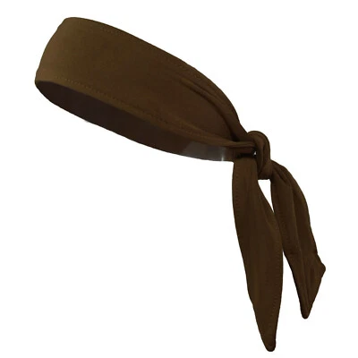 Head Tie Hair Back Band Sports Headband Men Women Ninja Bandana Wrap Sweatband - Image 1 of 4