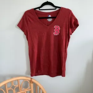 Boston Red Sox Great Catch Damen MLB Baseball Shirt ~ Damen Large L ~ Burg - Bild 1 von 8