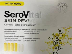 SeroVital Skin Revive 40 Day Pack 240 Capsules Supports Pituitary Function 11/26 - Picture 1 of 2