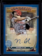 2020 Topps Gypsy Queen Nick Senzel Blue Autograph Auto #60/99 Reds