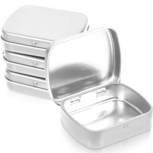 10pcs Tin Box Metal Box Tin Containers With Lids Small Items - Picture 1 of 12