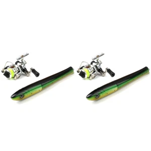 Portable Fish Shaped Mini Pocket Pen Telescopic Fishing Rod Reel Combo Set ES - Photo 1/4