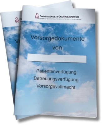 Vorsorge-Mappe mit Patientenverfügung, Vorsorgevollmacht und Betreuungsverfügung - Bild 1 von 4