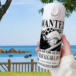 One Piece Law Anime Edelstahl Trinkflasche Isolierflasche thermos cup 420ML - Picture 1 of 2