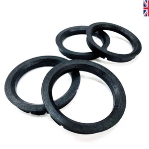 SPIGOT RINGS - Full Set Of 4 FOUR Spigot Rings 67.1 - 63.4 Hub Rings - Picture 1 of 5