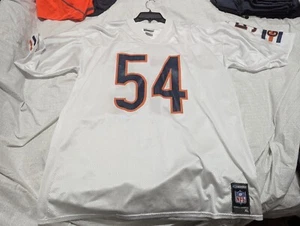 CHICAGO BEARS NFL REEBOK BRIAN URLACHER WHITE JERSEY #54 SIZE XL - Picture 1 of 8