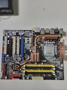 Asus P5K Deluxe LGA 775 Motherboard Intel Core 2 Duo 4300 1.80GHz CPU - Picture 1 of 3