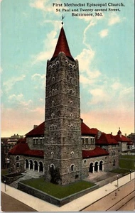 First Methodist Episcopal Church Baltimore Maryland Postcard - Imagen 1 de 2