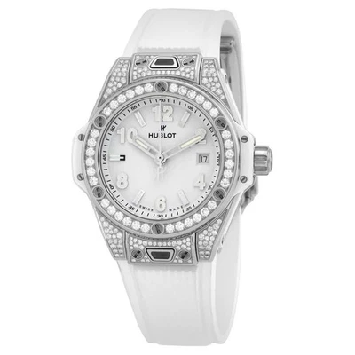 Reloj Hublot Big Bang Automático Diamante Esfera Blanca Damas 485.SE.2010.RW.1604 Foto 1 de 4