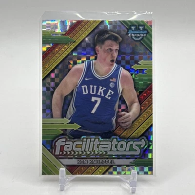 2024-25 Bowman Chrome U #F-8 Kon Knueppel Facilitators X-Fractor SP Duke - image 1 of 2