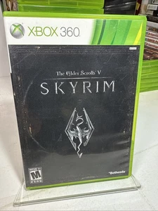 The Elder Scrolls V Skyrim Xbox 360 CIB Handbuch und Karte, schöne Diskette! - Bild 1 von 4