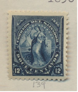 Estampilla de El Salvador Scott #139, como nueva con bisagras - Imagen 1 de 1