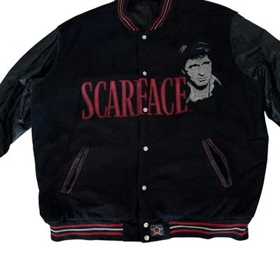 Vintage Jeff Hamilton Scarface Rare Reversible Jacket 4X - Image 1 of 4