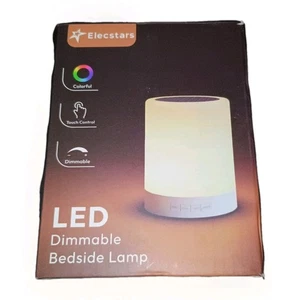 Elecstars Touch Bedside Lamp with Bluetooth Speaker - Dimmable Multi-Color Light - Picture 1 of 7