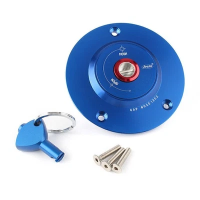 Cubierta de tapa del tanque de combustible y gasoil para Suzuki SV 650 / SV 650S 2003-2019 con llave azul Foto 1 de 4