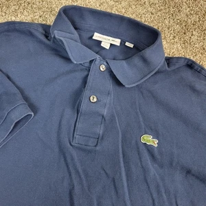 Lacoste Classic Fit Herren 2XL Navy Stretch Strick Kurzarm Polo - Bild 1 von 6