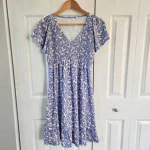 Abito donna Coolmee taglia small viola manica corta floreale estivo - Foto 1 di 12