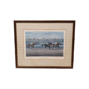 "Affirmed Defeating The 1979 Classic Winners" by Richard Stone Reeves 474/ 750 - Picture 1 of 12