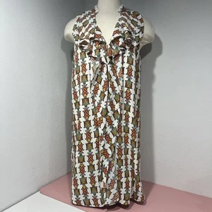 Vestido BCBGMaxAria Pez Tortuga Caprichoso Tribal Kidcore Sin Mangas Mediano - Imagen 1 de 11