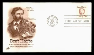 DR WHO 1987 FDC $5 BRET HARTE w3844 - Picture 1 of 2