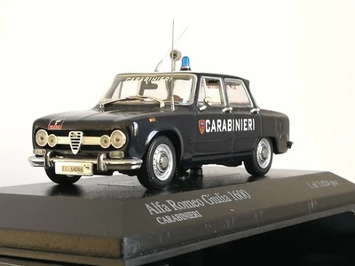 Minichamps Alfa Romeo Giulia 1600 1970 police car die-cast model, 1/43 scale - Image 1 of 4