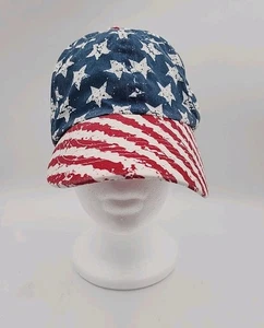 Stars & Stripes Red White Blue 4th of July Adult NYC underground hat Baseball  - Picture 1 of 5