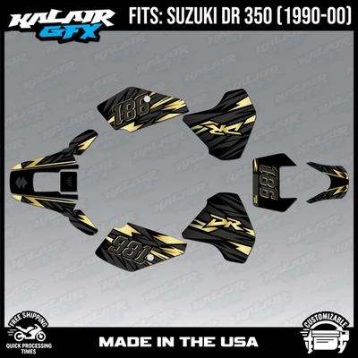 Kit Gráficos para SUZUKI DR-350 (1990-2000) Serie Twitch - Dorado Foto 1 de 4