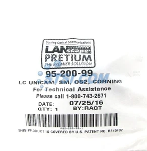 Corning Unicam LC OS2 SM Pretium Fiber Optic Connector 95-200-99 ~STSI - Picture 1 of 3