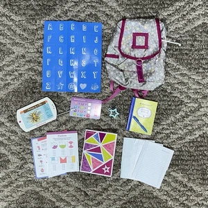American Girl Truly Me Schulrucksack Set für Puppen Schreibtisch Zubehör Tablet - Bild 1 von 4