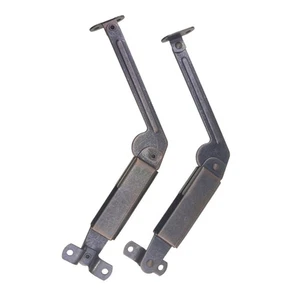 2 Pcs Cabinet Hinge Lid Stay Damper Safety Support Spring Arm - Picture 1 of 12