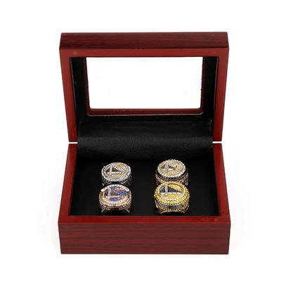 NBA Golden State Warriors #30 Stephen Curry's 4 anillos de campeonato réplica Foto 1 de 4