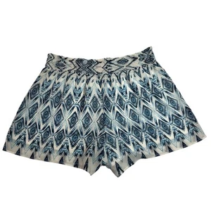 Women's High Rise Aztec Print Shorts Size X-Small Pull On Lightweight Festival - Picture 1 of 8
