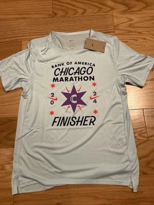 Nike 2024 Chicago Marathon Rise 365 Dri-Fit Running Top Shirt Finisher S FV6330 - Picture 1 of 6