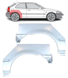 Per Honda Civic 1996-2001 Pannello Riparazione Passaruota Posteriore 3D/Sinistro+Destro - Foto 1 di 3