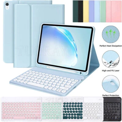 For iPad 7/8/9th 10th Gen Air 3 4 5 Pro 11 Bluetooth Keyboard Case Cover Mouse - Image 1 of 4
