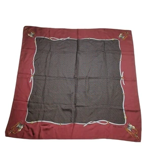 Vintage Ralph Lauren Equestrian Silk Scarf  34" Square Horse Western Polo - Picture 1 of 5