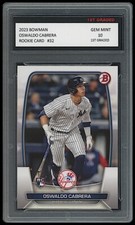 OSWALD CABRERA 2023 BOWMAN (Topps) 1ST GRADED 10 ROOKIE CARD RC NEW YORK YANKEES