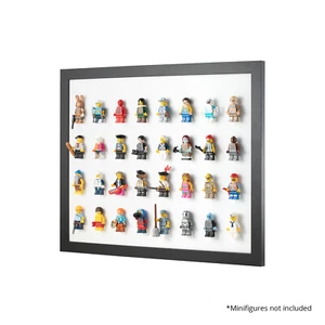 White LEGO Minifigure Wall Display Frame - 8x4 - Fits 32 Minifigures - Picture 1 of 7