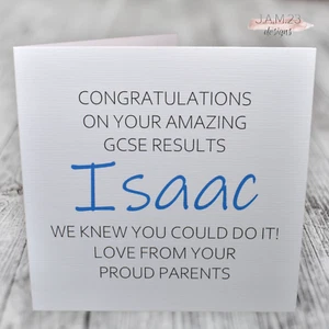 Personalised Congratulations On Your GCSEs Passed Your Exams Card Girls Boys - Picture 1 of 10