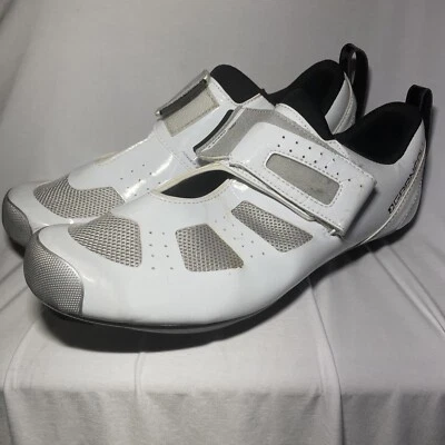 Zapatos de ciclismo Garneau HRS-80 blancos para hombre talla 13,5 EE. UU. Foto 1 de 4